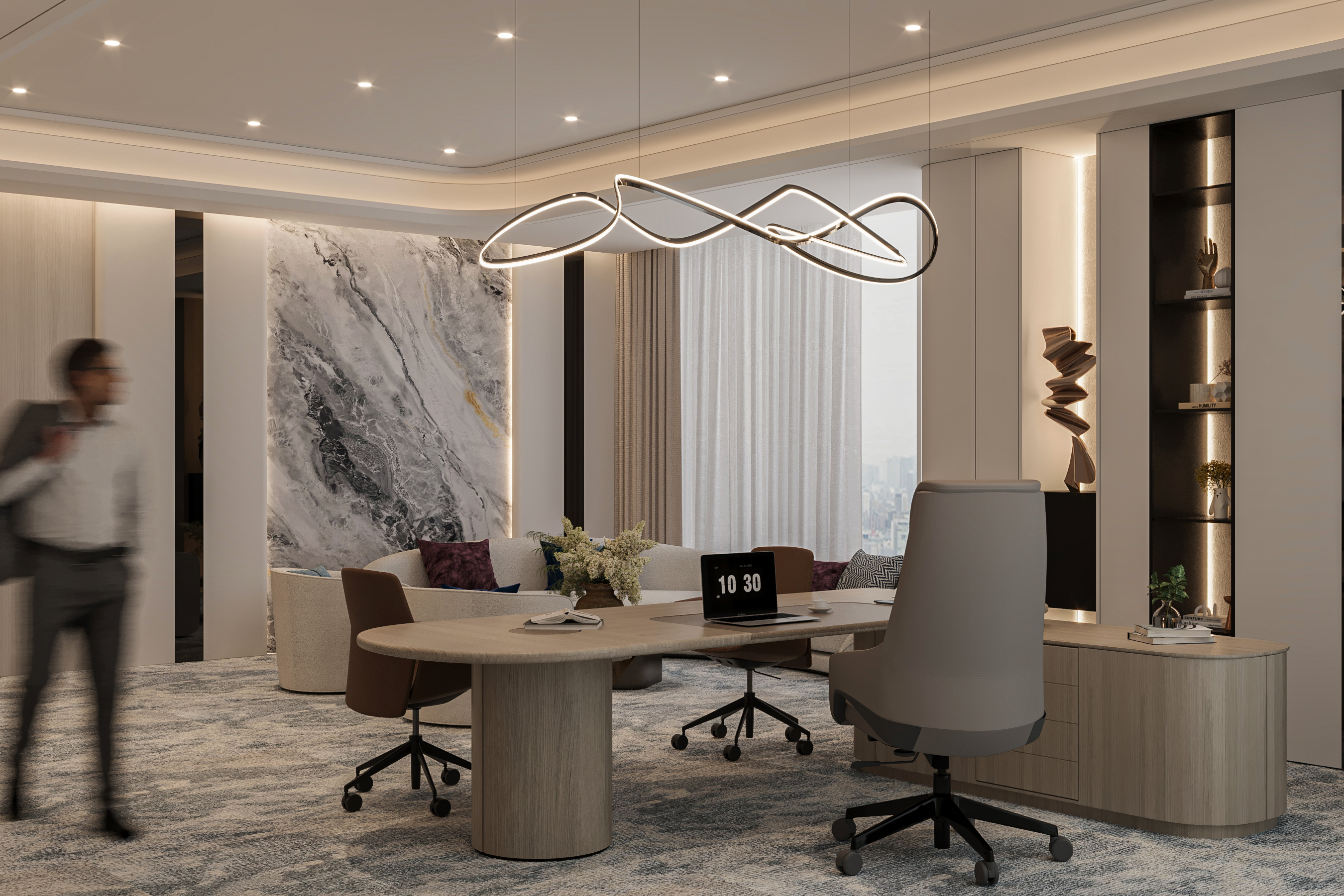 Contemporary architectural interior